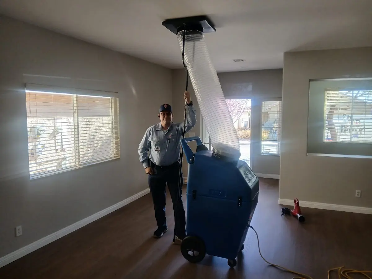 Professional Dryer Vent Cleaning work inside a Aspen Hill home